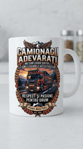Cană Camionagii adevărați – Respect și pasiune pentru drum