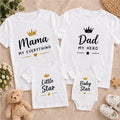 Set familie cu coroane – Mama, Dad, Little Star și Baby Star, 4 piese