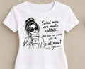 Tricou personalizat femei – Soțul meu are multe calități