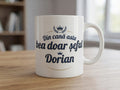 Cană Șeful Dorian – Text cursiv și coroane