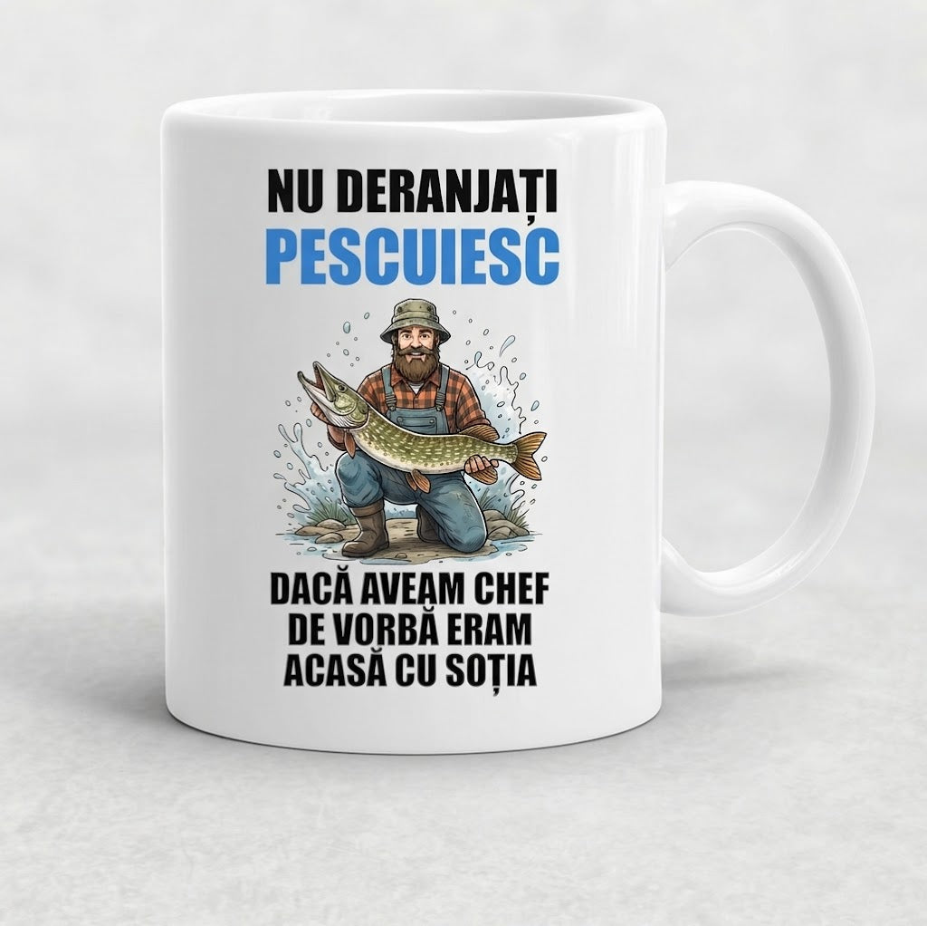 Cană pentru pescar – Nu deranjați, pescuiesc