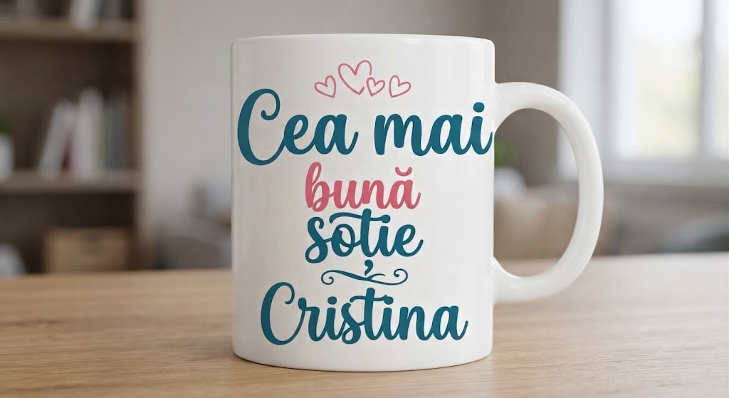 Cană pentru soție – Cea mai bună soție, Cristina