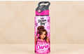 Bidon de apă personalizat cu tânără cu căști roz, Dream Big și nume, 650 ml