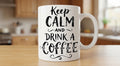 Cană pentru iubitorii de cafea – Keep Calm and Drink a Coffee