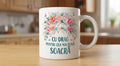 Cană pentru soacră – Cu drag pentru cea mai bună soacră, flori roz