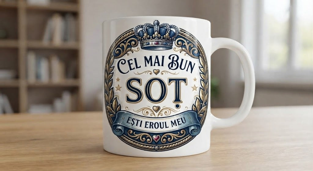 Cană pentru soț – Cel mai bun soț, Ești eroul meu