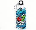 Bidon de apă personalizat Six Seven 67, design graffiti albastru, cu nume, 500 ml