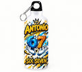 Bidon de apă personalizat Six Seven 67, design graffiti galben, cu nume, 500 ml