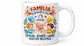 Cană pentru familie – Împreună, sprijin, echipă și iubire