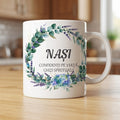 Cană pentru nași – Confidenți pe viață, ghizi spirituali, coroniță florală