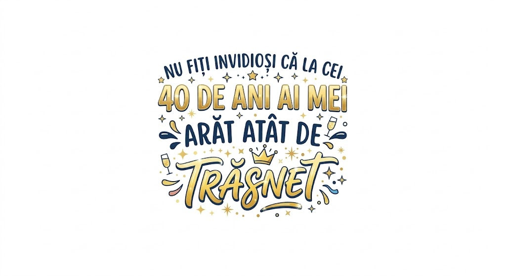 Cană aniversară 40 de ani – Arăt atât de trăsnet