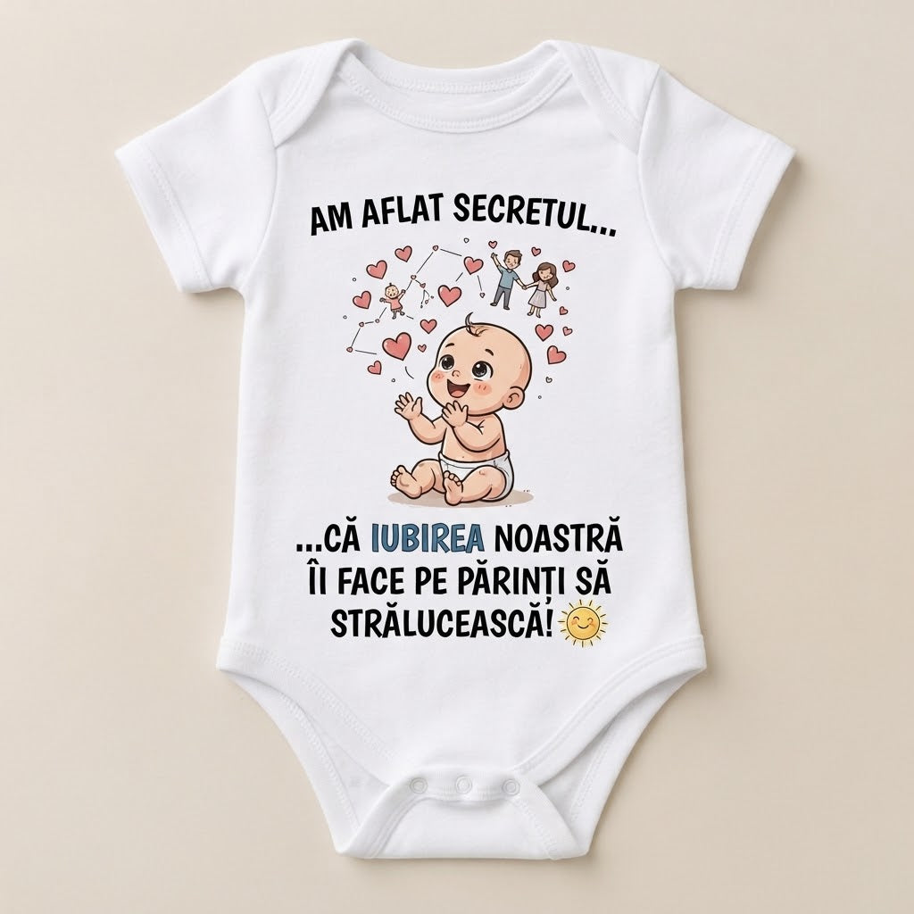 Body personalizat – Am aflat secretul, iubirea noastră îi face pe părinți să strălucească
