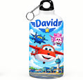 Bidon de apă personalizat cu Super Wings și numele copilului, 500 ml