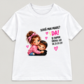 Tricou personalizat copii – Soră mai mare? Da!, îmbrățișare cu frățiorul