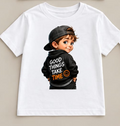 Tricou personalizat copii – Good Things Take Time, băiețel cu șapcă