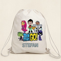 Săculeț personalizat cu Teen Titans Go și nume