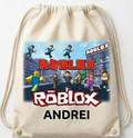 Săculeț personalizat cu Roblox, personaje și nume