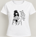 Tricou femei cu cafea și mesaj „Nu sunt dificilă”