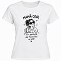 Tricou femei „Mamă cool”, nu e perfectă, dar face față cu stil