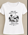 Tricou femei „Soția unui iubitor de natură”, cu munți și cort
