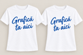 Set 2 tricouri cuplu personalizate cu grafica ta