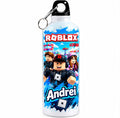 Bidon de apă personalizat cu Roblox, personaje și nume, 500 ml
