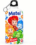 Bidon de apă personalizat cu Fixiki și numele copilului, 500 ml
