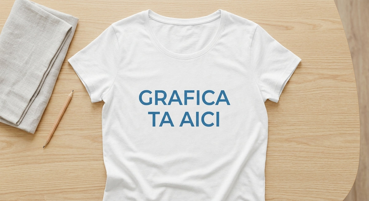 Tricou damă alb personalizat cu grafica ta