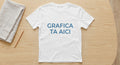 Tricou bărbați alb personalizat cu grafica ta
