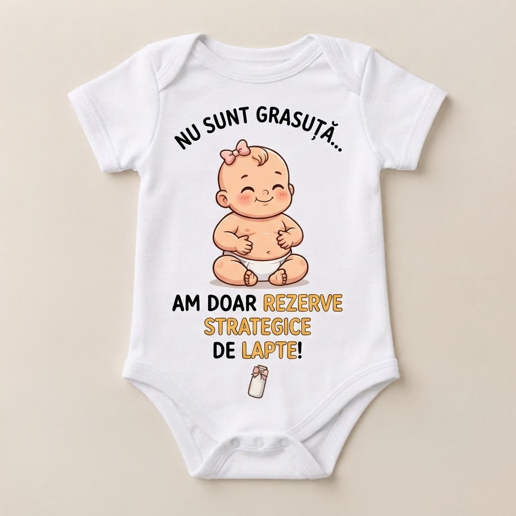 Body personalizat – Nu sunt grăsuță, rezerve strategice de lapte