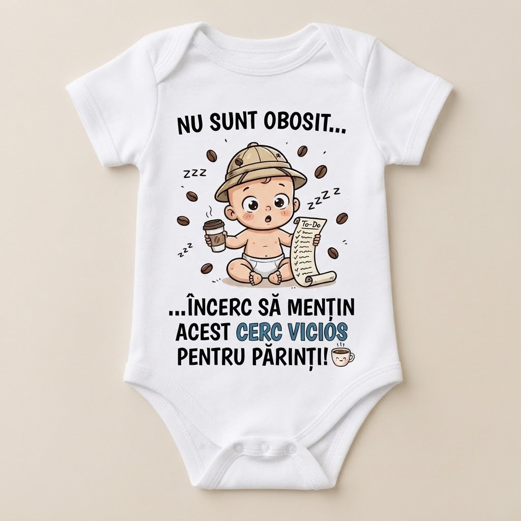 Body personalizat – Nu sunt obosit, cerc vicios pentru părinți