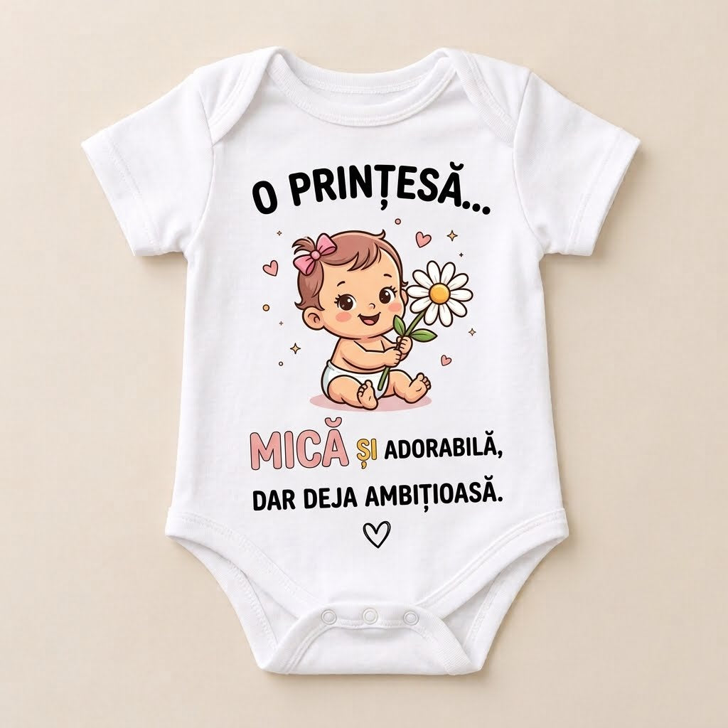Body personalizat – O prințesă, mică și adorabilă