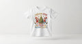 Tricou personalizat copii – Crăciun 2026, Grupa Albinuțelor, personaje lângă brad