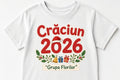 Tricou personalizat copii – Crăciun 2026, Grupa Florilor