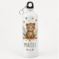Bidon de apă personalizat cu ursuleț și numele copilului, 500 ml