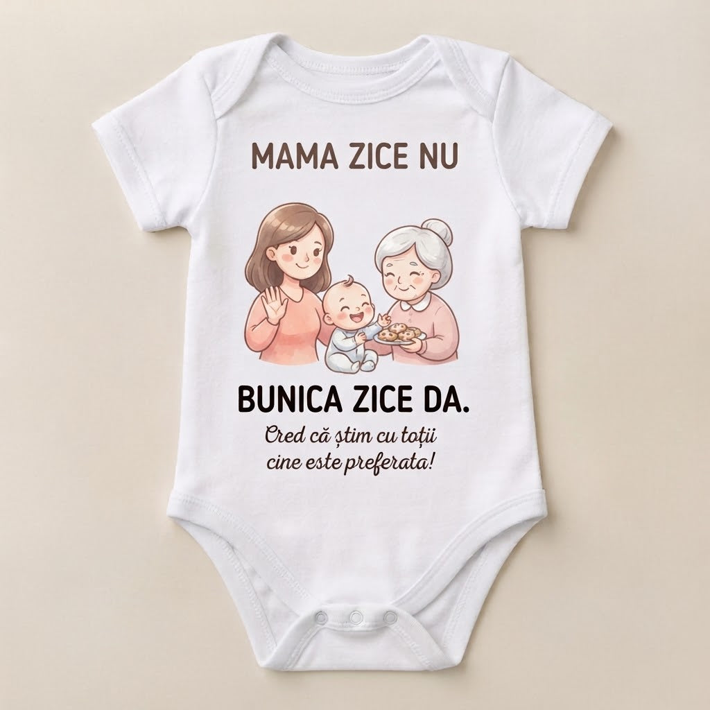 Body personalizat – Mama zice nu, bunica zice da