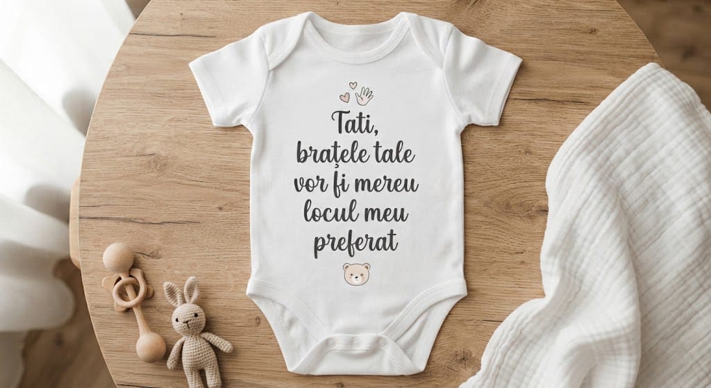 Body personalizat – Tati, brațele tale sunt locul meu preferat