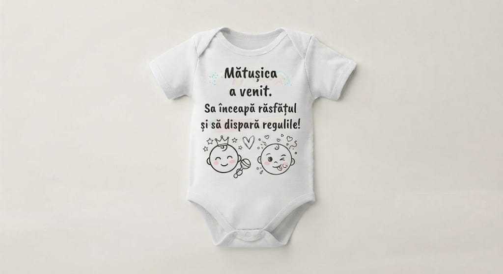 Body personalizat – Mătușica a venit, să înceapă răsfățul
