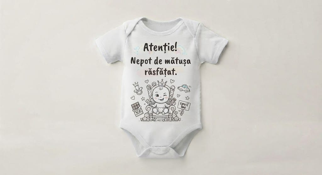 Body personalizat – Atenție! Nepot de mătușa răsfățat