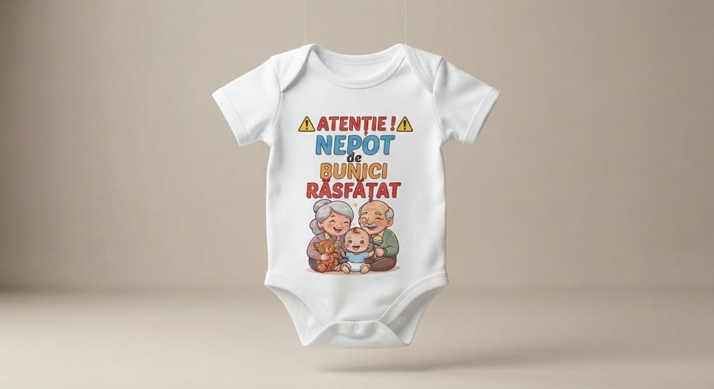 Body personalizat – Atenție! Nepot de bunici răsfățat