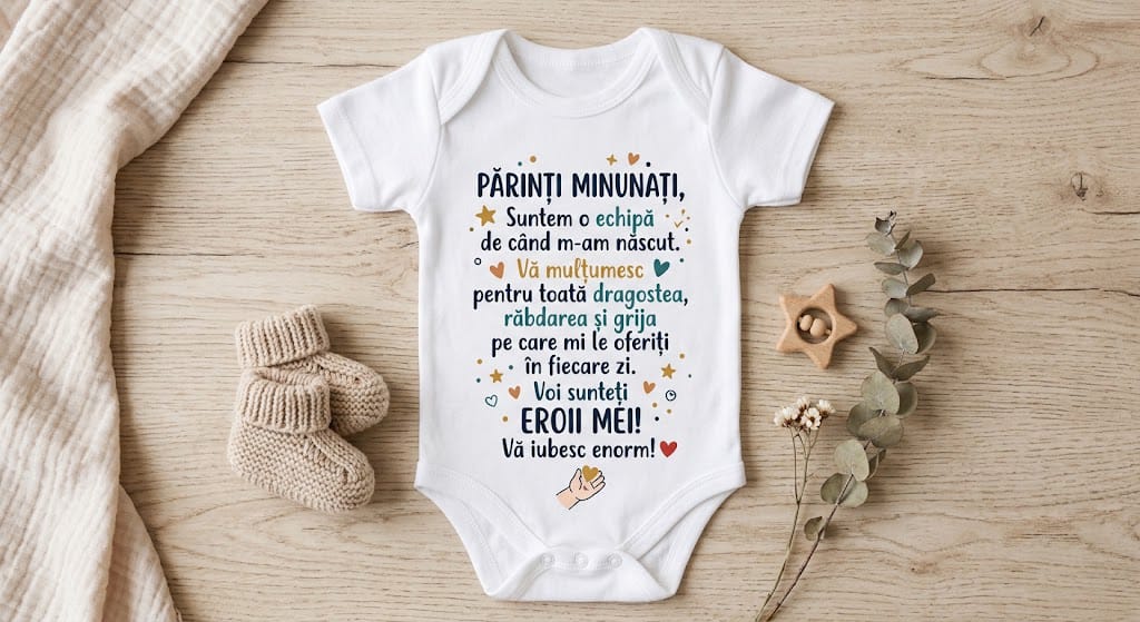 Body personalizat – Părinți minunați, voi sunteți eroii mei