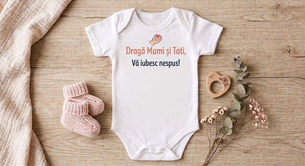 Body personalizat – Dragă Mami și Tati, vă iubesc nespus