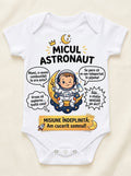 Body personalizat Micul astronaut – Semilună și replici amuzante