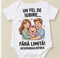 Body personalizat – Un fel de iubire fără limită, familie și fundiță roz