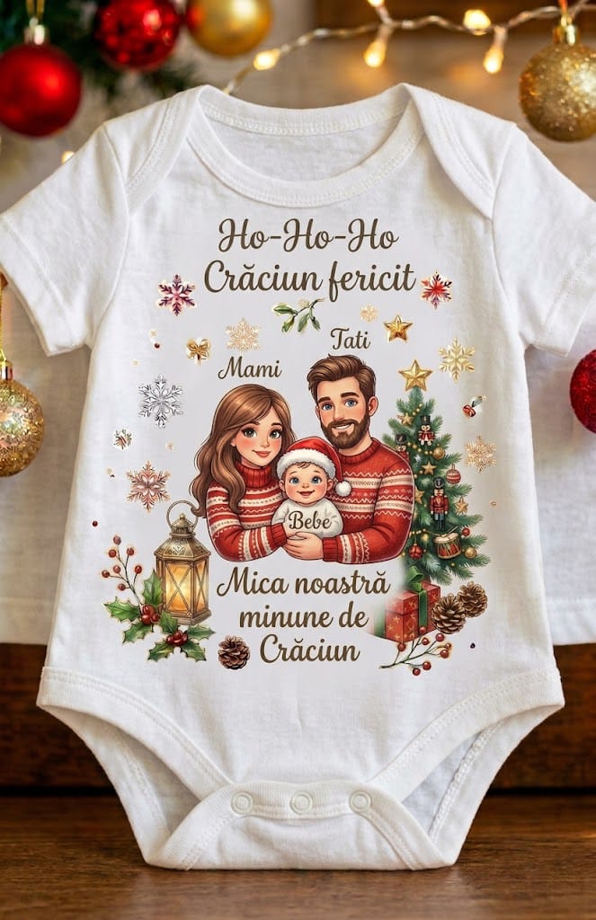 Body de Crăciun – Mica noastră minune, Mami, Tati și Bebe