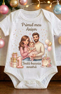 Body aniversar 1 an – Toată bucuria noastră, familie și tort roz