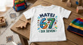 Tricou personalizat copii cu nume – Matei, 67 Six Seven