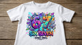 Tricou personalizat copii – 67 Six Seven, Street Vibes cu cifre-personaje și căști