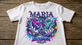 Tricou personalizat copii cu nume – Maria, Six Seven Urban Crew, decor cosmic