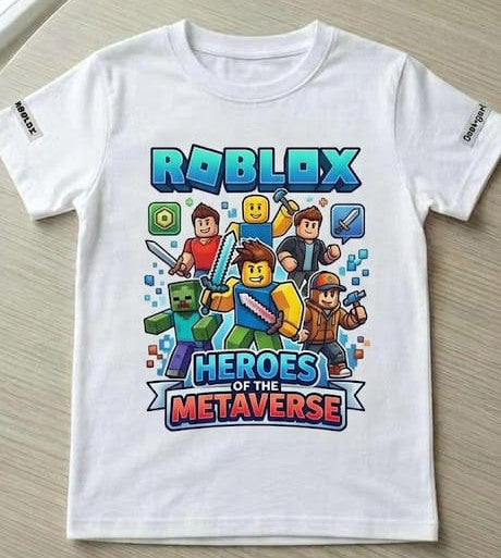 Tricou personalizat copii – Roblox, Heroes of the Metaverse